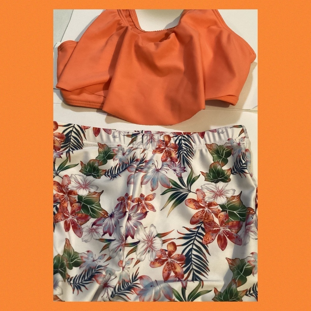 Little girls two piece swimsuit. 10
